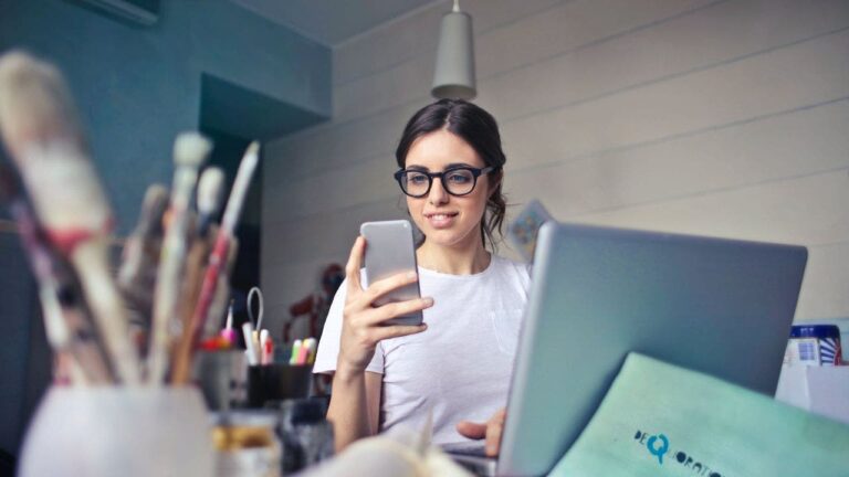 7 Woman Smiles At Phone.jpg